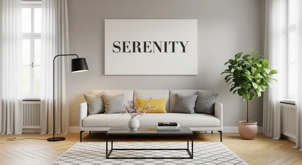 Handmade macrame wall hanging adding bohemian charm to living room decor