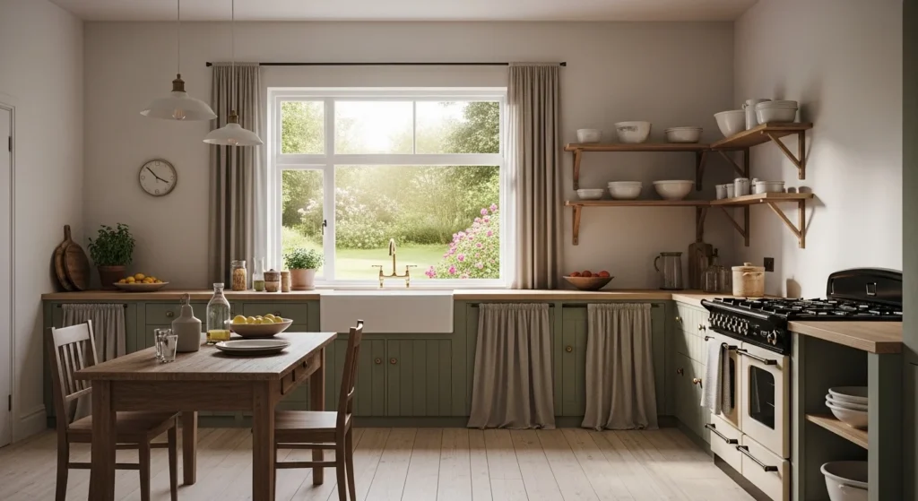 Minimal yet charming vintage kitchen design