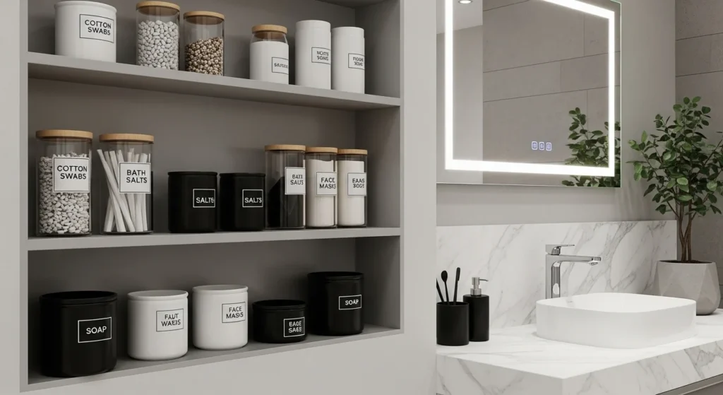 heat-safe holder organizing hair dryer and styling tools neatly