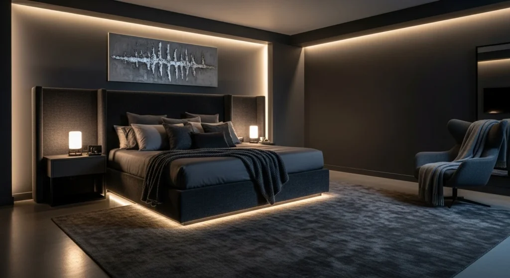 Dark Grey Luxury Bedroom