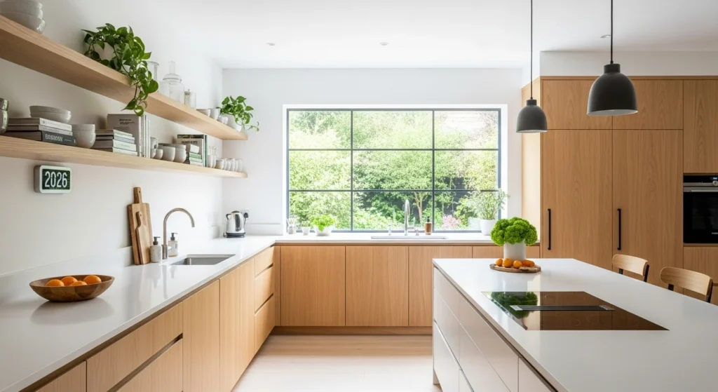 Rustic Walnut Kitchen Design