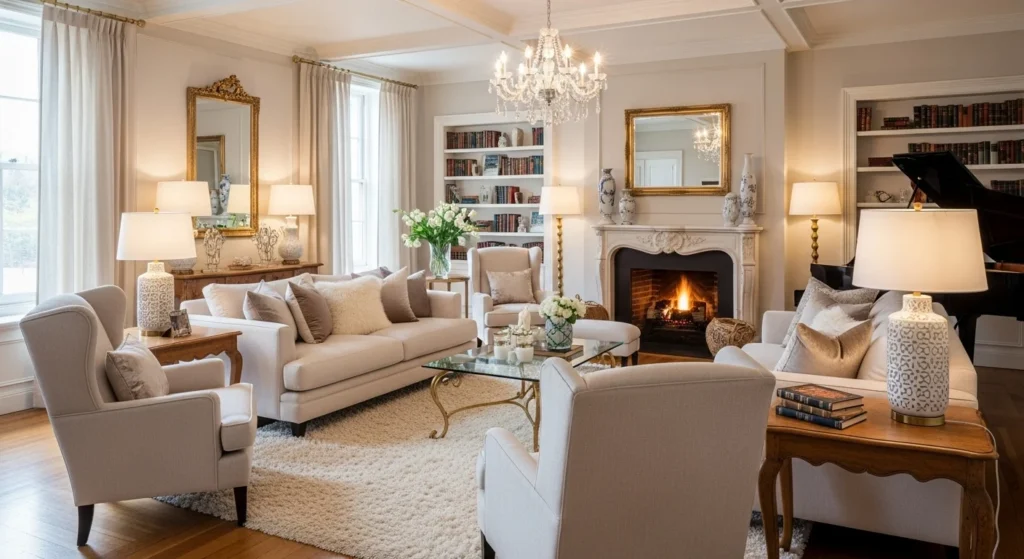 Soft Luxury Parlor Interior