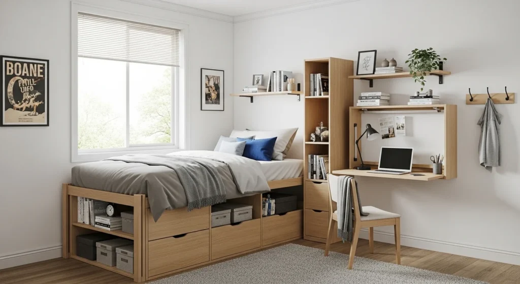 Multi-Functional Furniture Dorm Room