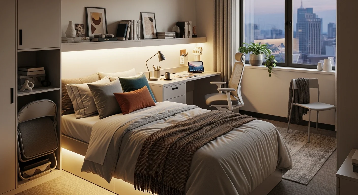 Stylish dorm room decor ideas for students in 2026 with modern and cozy design