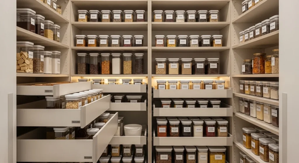 Modern kitchen pantry organization ideas for 2026 with smart storage solutions