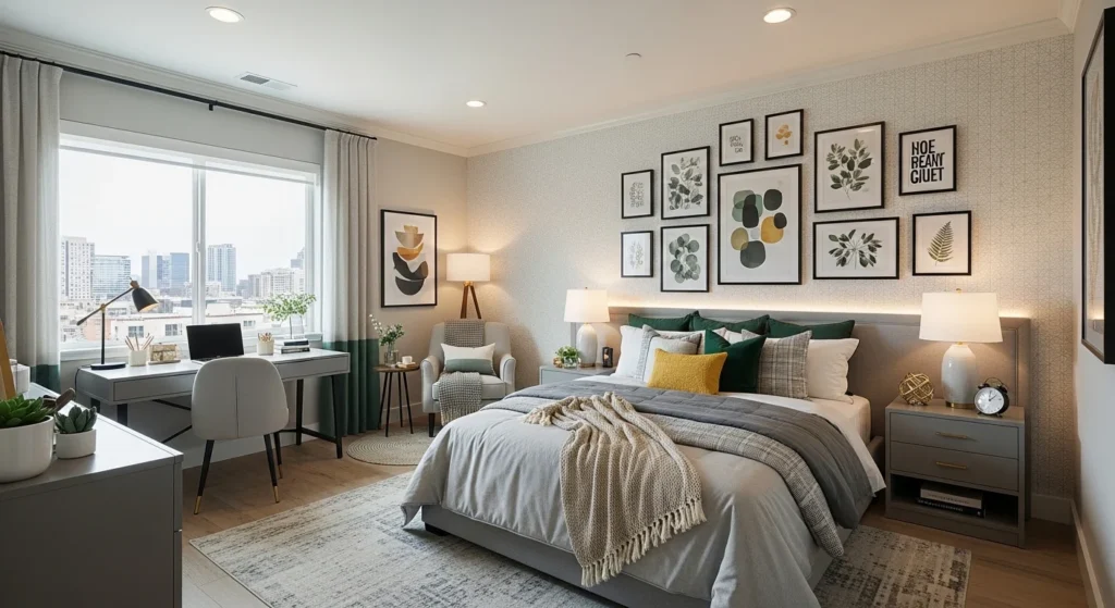 Modern teen bedroom ideas for 2026 featuring stylish decor and trendy lighting