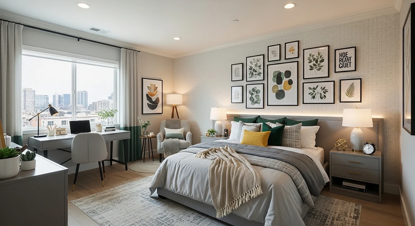 Modern teen bedroom ideas for 2026 featuring stylish decor and trendy lighting