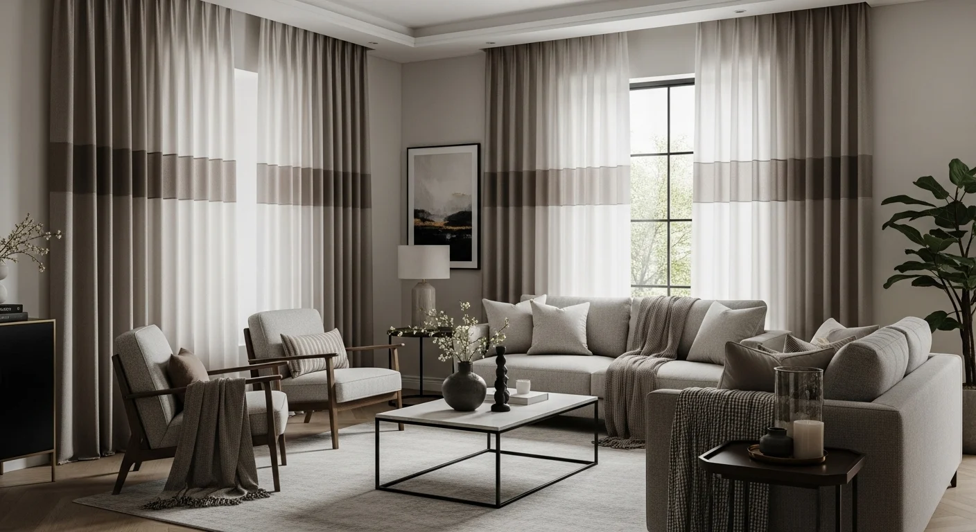 Living room curtain ideas for 2026 featuring modern, elegant, and cozy window treatments