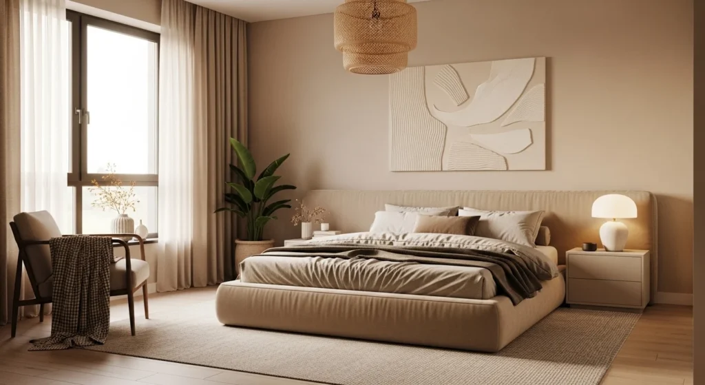 Soft Beige Bedroom Color Elegant Neutral Style