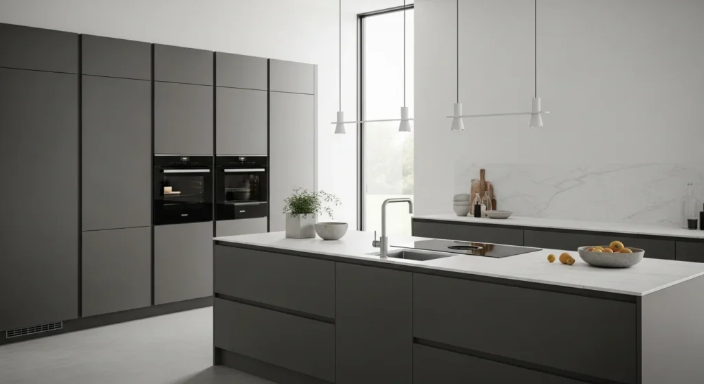 Handleless Kitchen Cabinets Modern Style