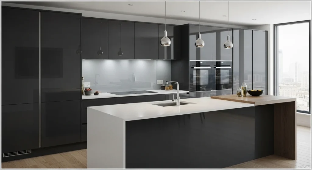 Acrylic Kitchen Cabinets High Gloss Modern Design