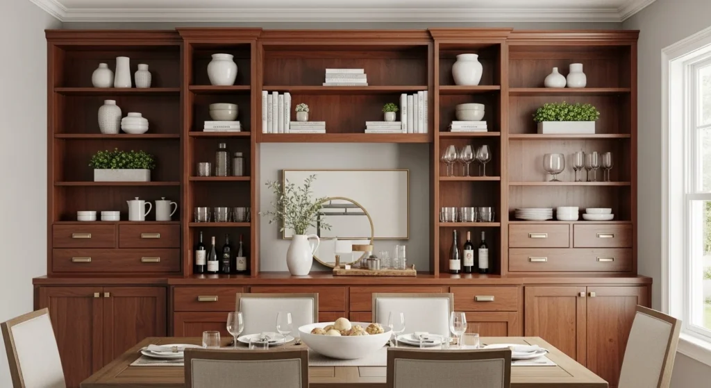 Dining Room Built-In Storage Modern Design