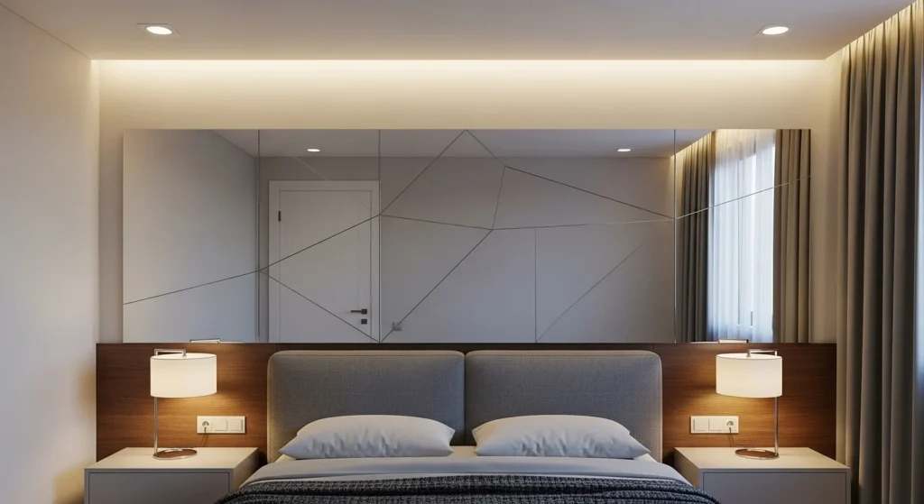 Mirror Wall Decor Bedroom Modern Style