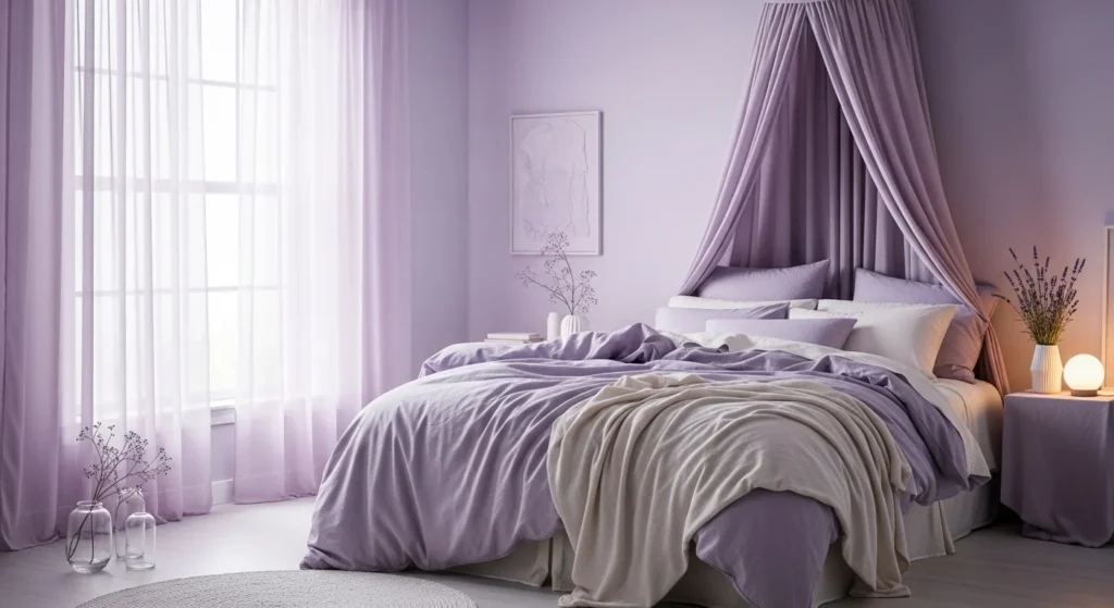 Lavender Bedroom Soft Dreamy Color Idea