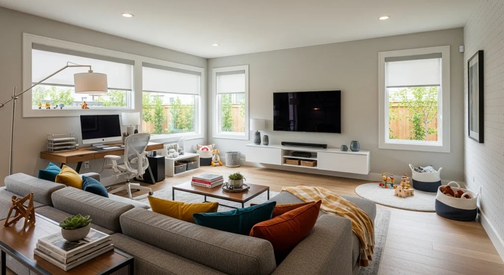 Multi-Functional Family Room Ideas