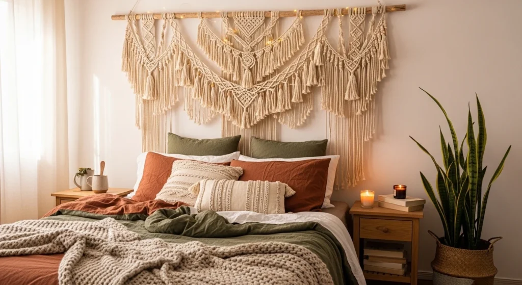 Boho Bedroom Wall Decor Cozy Aesthetic