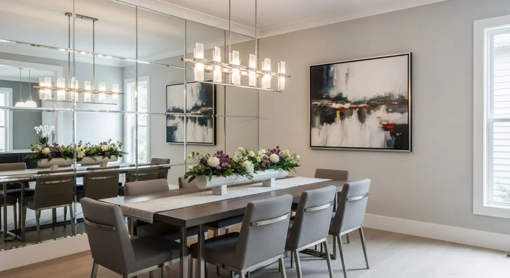 Dining Room Mirror Decor Modern Style