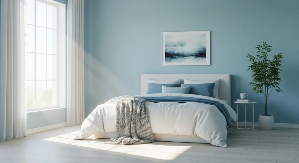 Sky Blue Bedroom Fresh Light Color