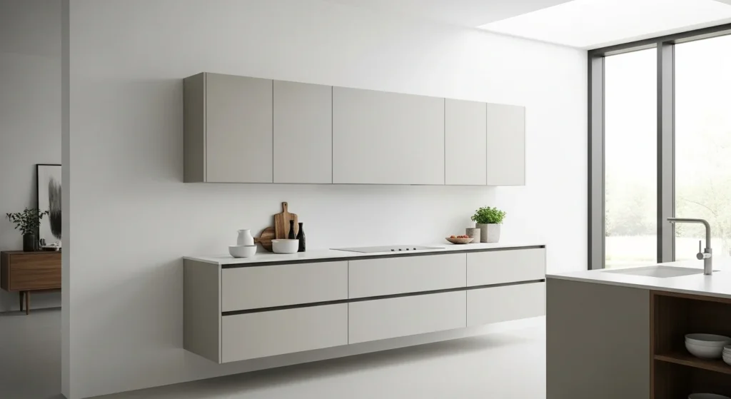 Floating Kitchen Cabinets Modern Open Style
