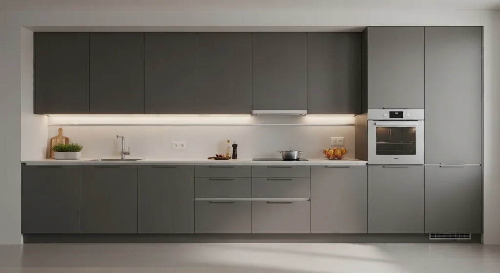 Matte Finish Kitchen Modern Elegant Style