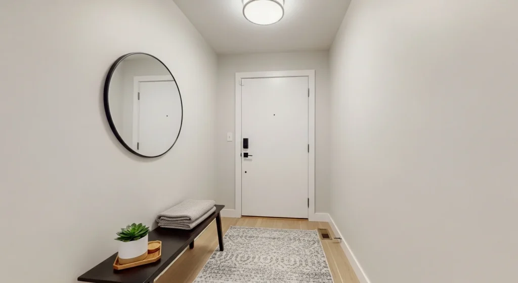 small foyer with compact layout and minimal furniture