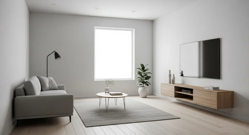 Minimal Decor Family Room Design