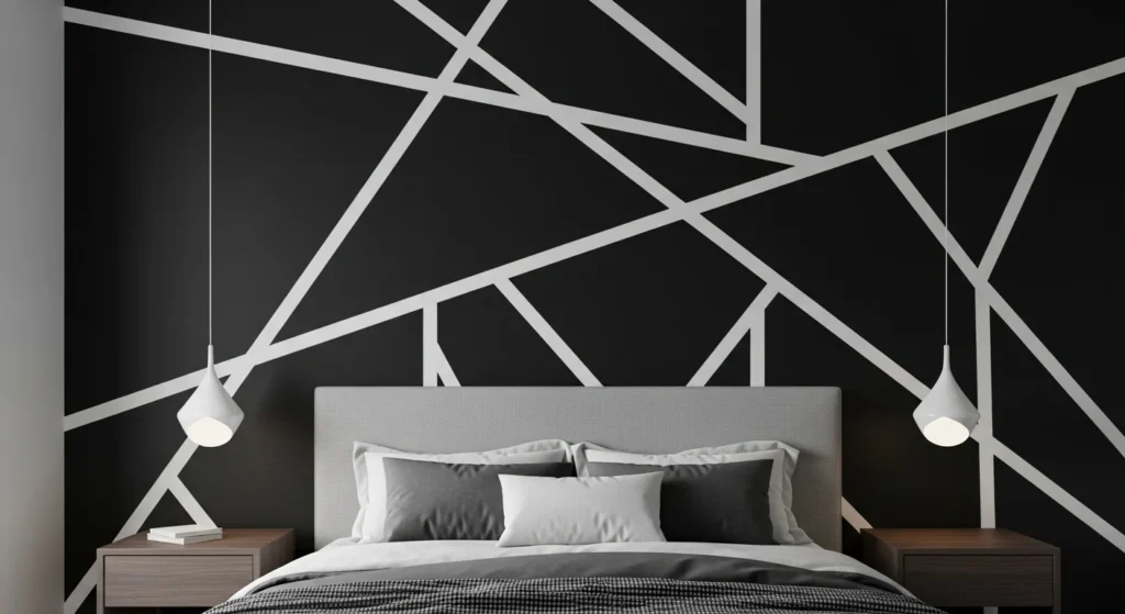 Black and White Bedroom Wall Theme Ideas
