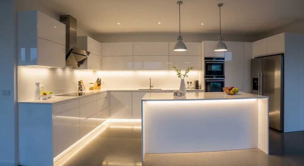 LED Lighting Kitchen Modern Setup