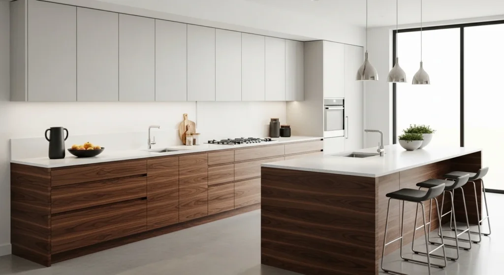 Two Tone Kitchen Cabinets Modern Contrast Ideas