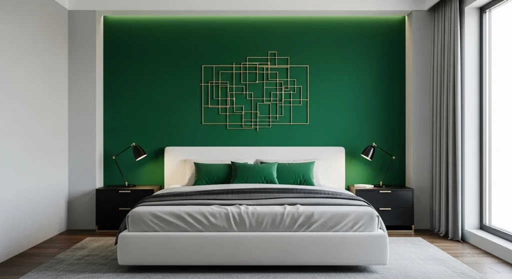 Bold Statement Bedroom Color Wall Idea