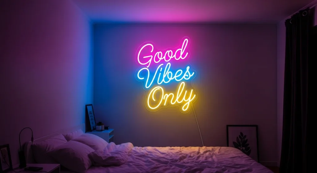 Neon Wall Art Bedroom Trendy Decor