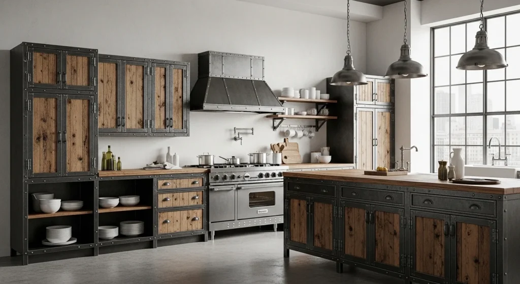 Industrial Kitchen Cabinets Modern Urban Style