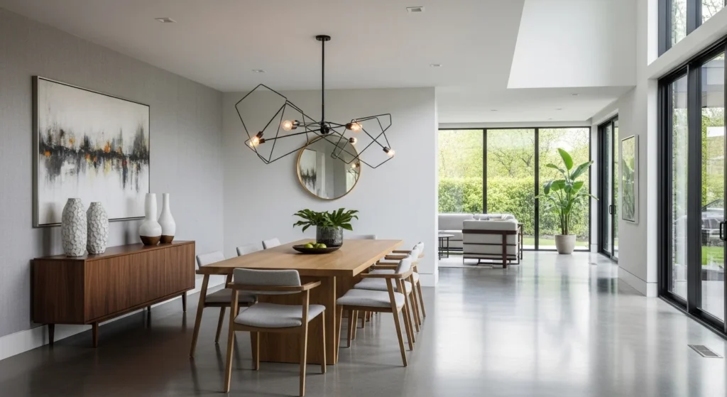 Open Concept Dining Room Modern Layout