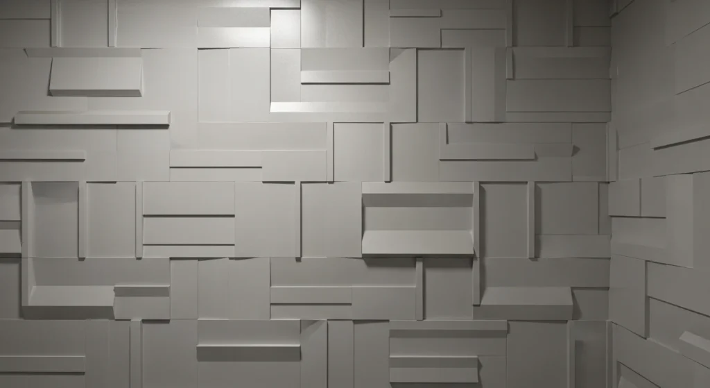 Textured Bathroom Wall Modern 3D Design