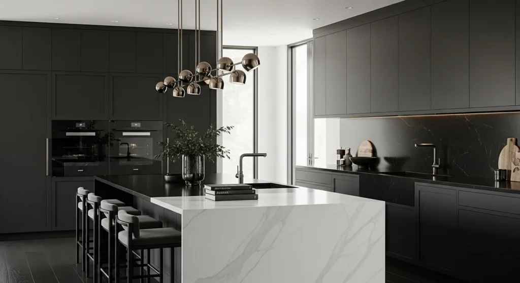 Dark Kitchen Cabinets Luxury Modern Look