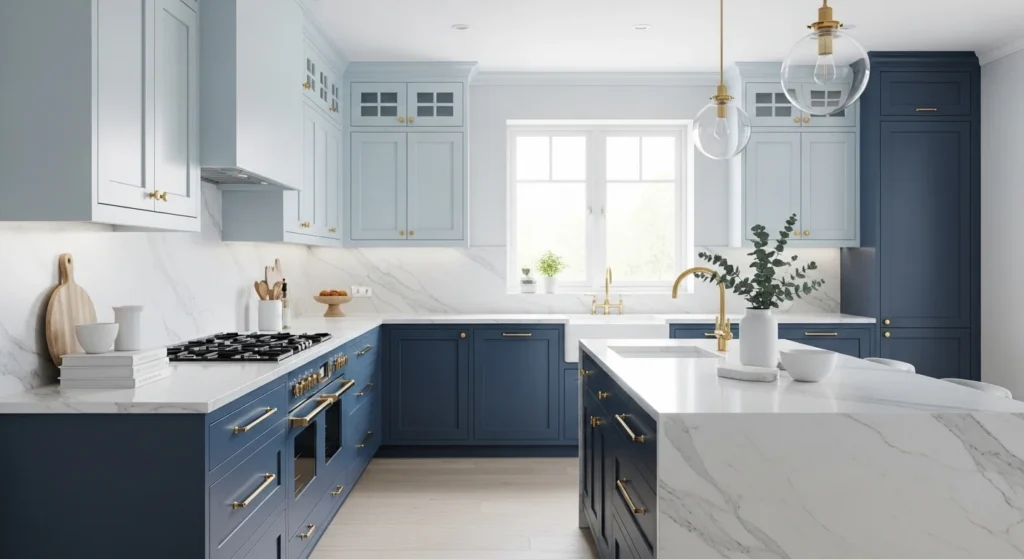 blue kitchen ideas bringing calm and modern style in 2026