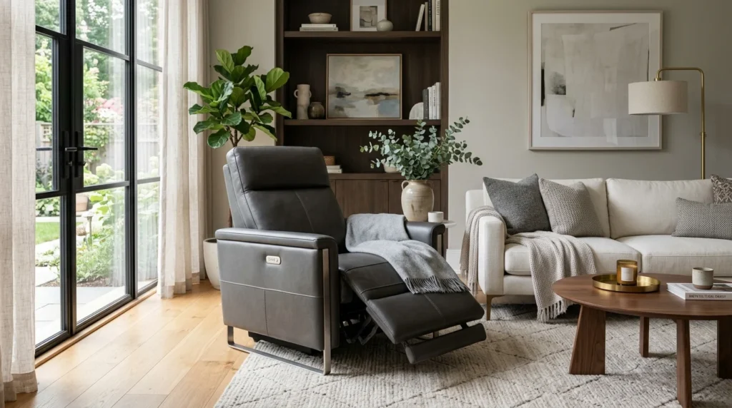 armless accent chair modern small living room aesthetic