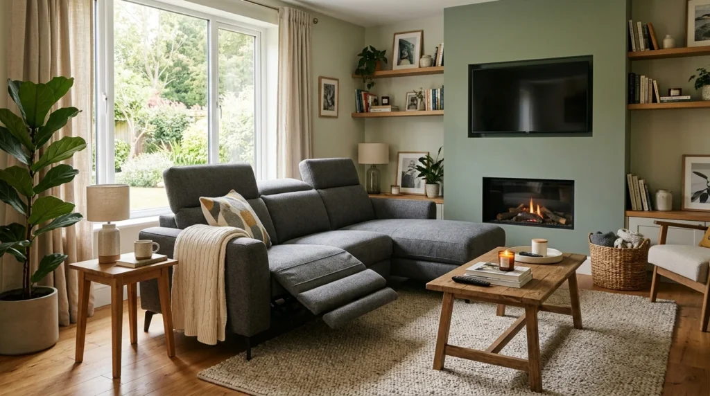 modern recliner sofa set comfortable cozy living room