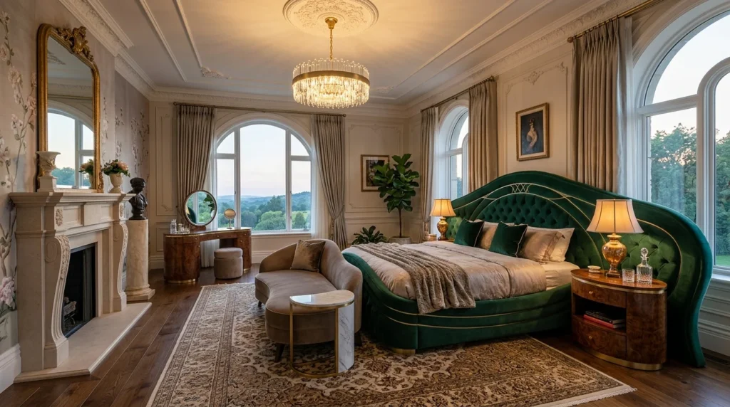 soft curved furniture elegant modern luxury bedroom design