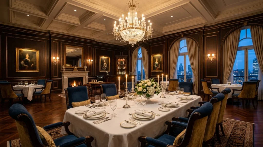 luxury hotel inspired dining room elegant modern design