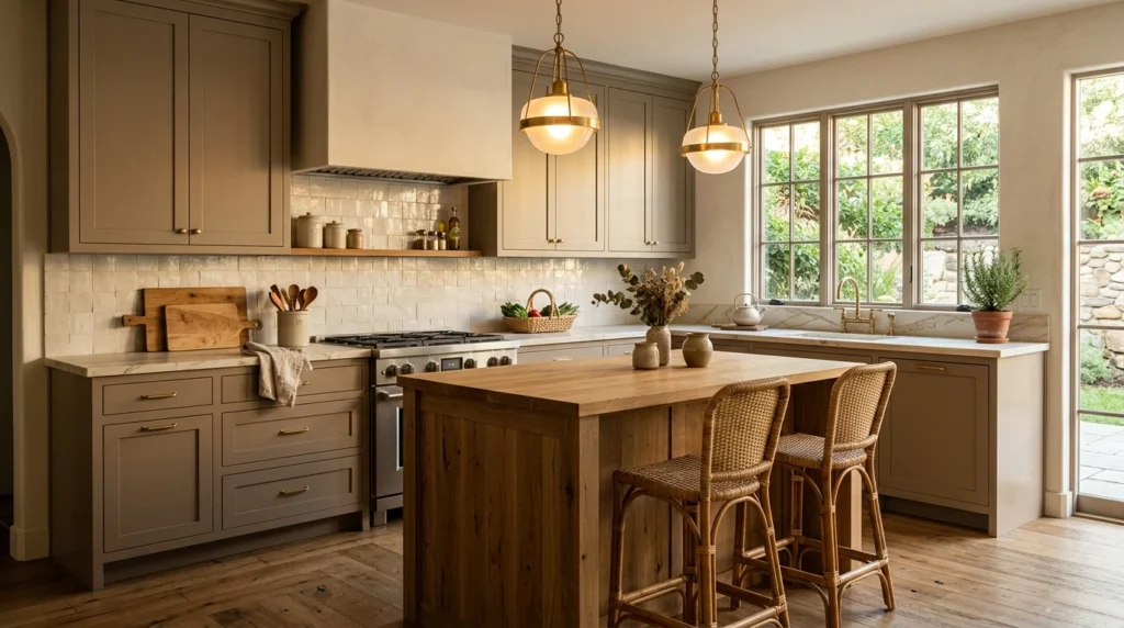 modern kitchen with matte black fixtures and sleek elegant design