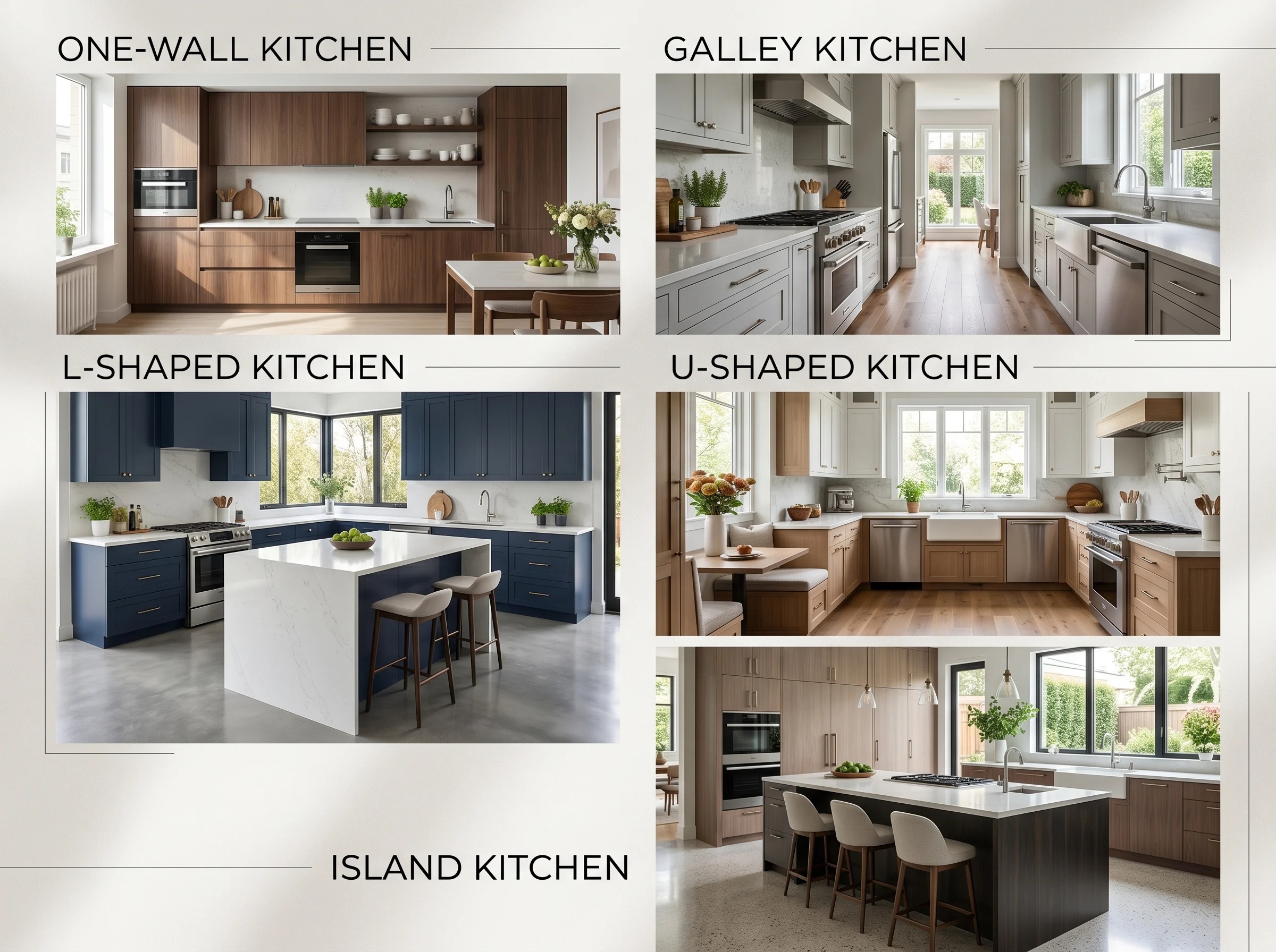 How to Plan a Kitchen Layout: The 5 Most Functional Designs Explained Step by Step