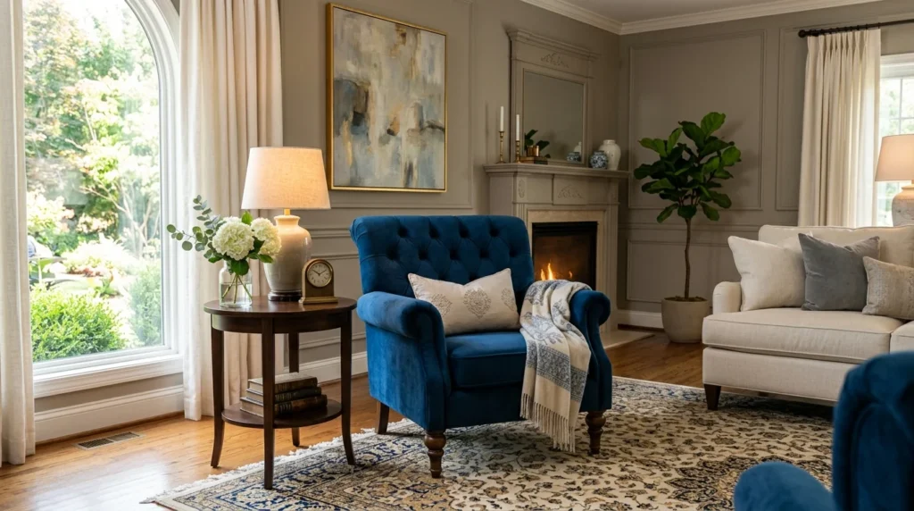 tufted accent chair elegant living room furniture design