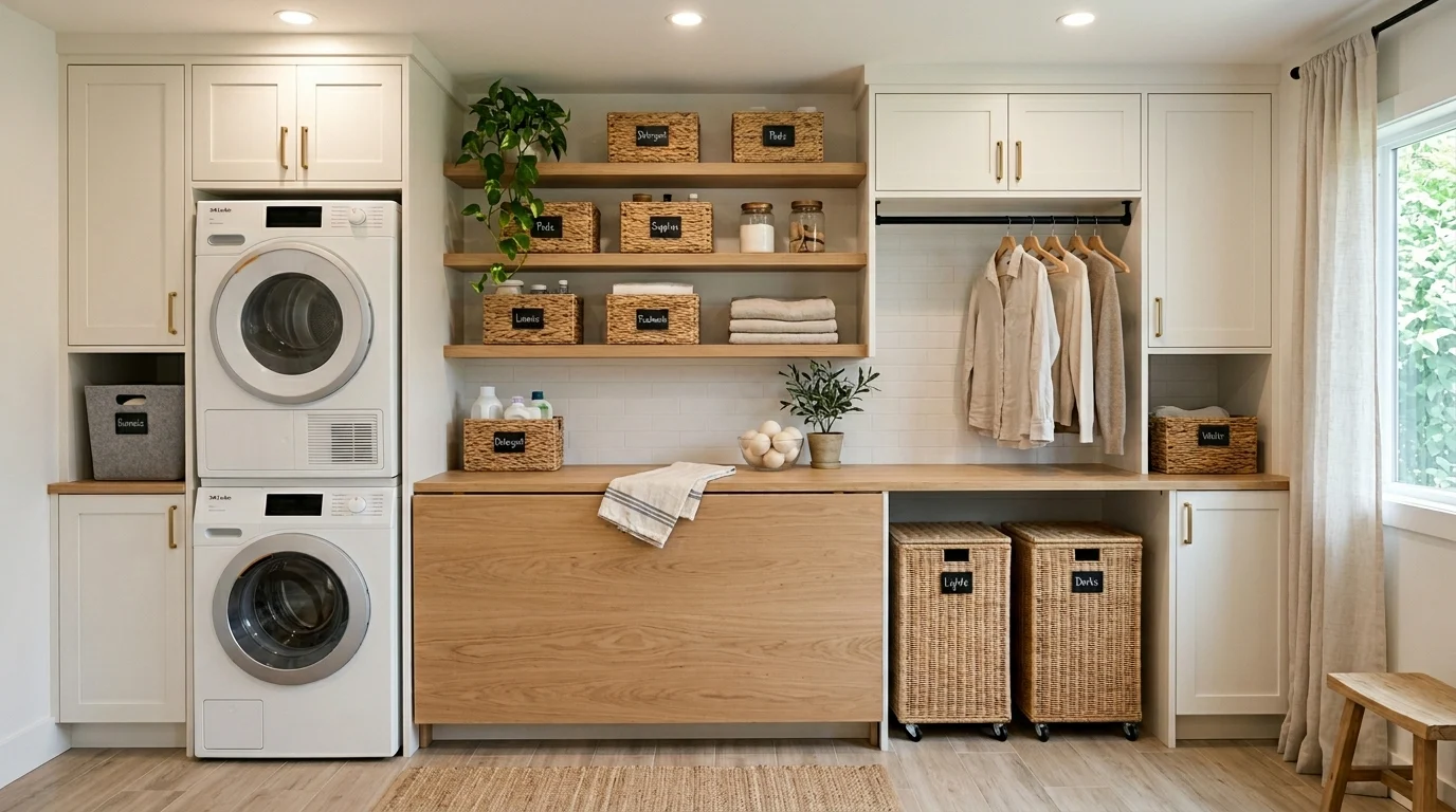 How to Organize a Laundry Room: A Practical System That Makes Laundry Less Painful
