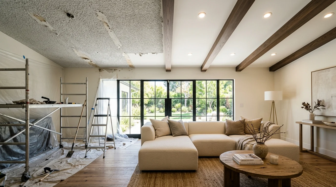 15 Popcorn Ceiling Removal Ideas and Alternatives You’ll Love