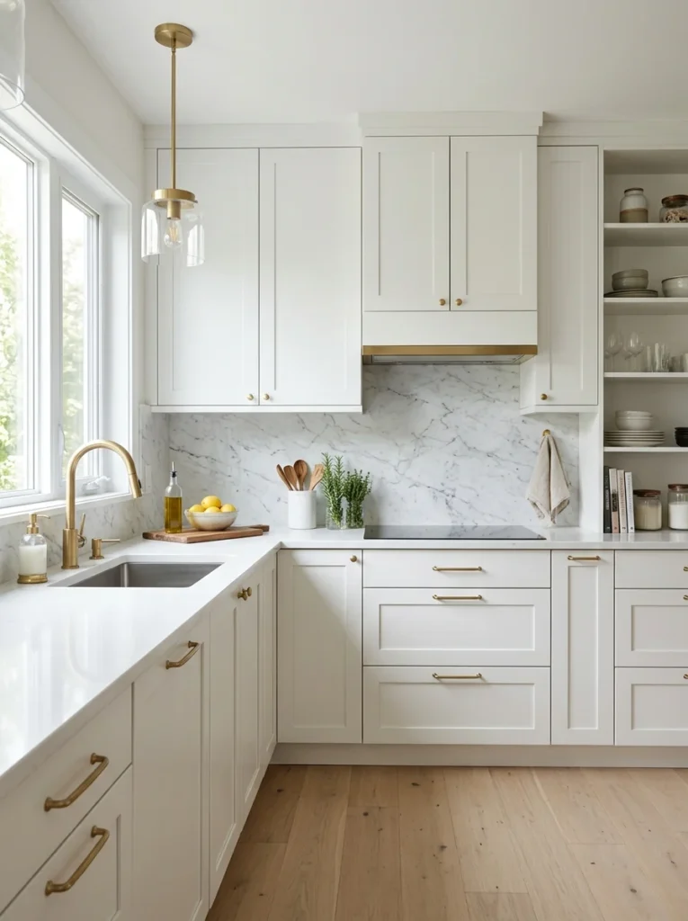 IKEA SEKTION cabinets with custom shaker fronts.