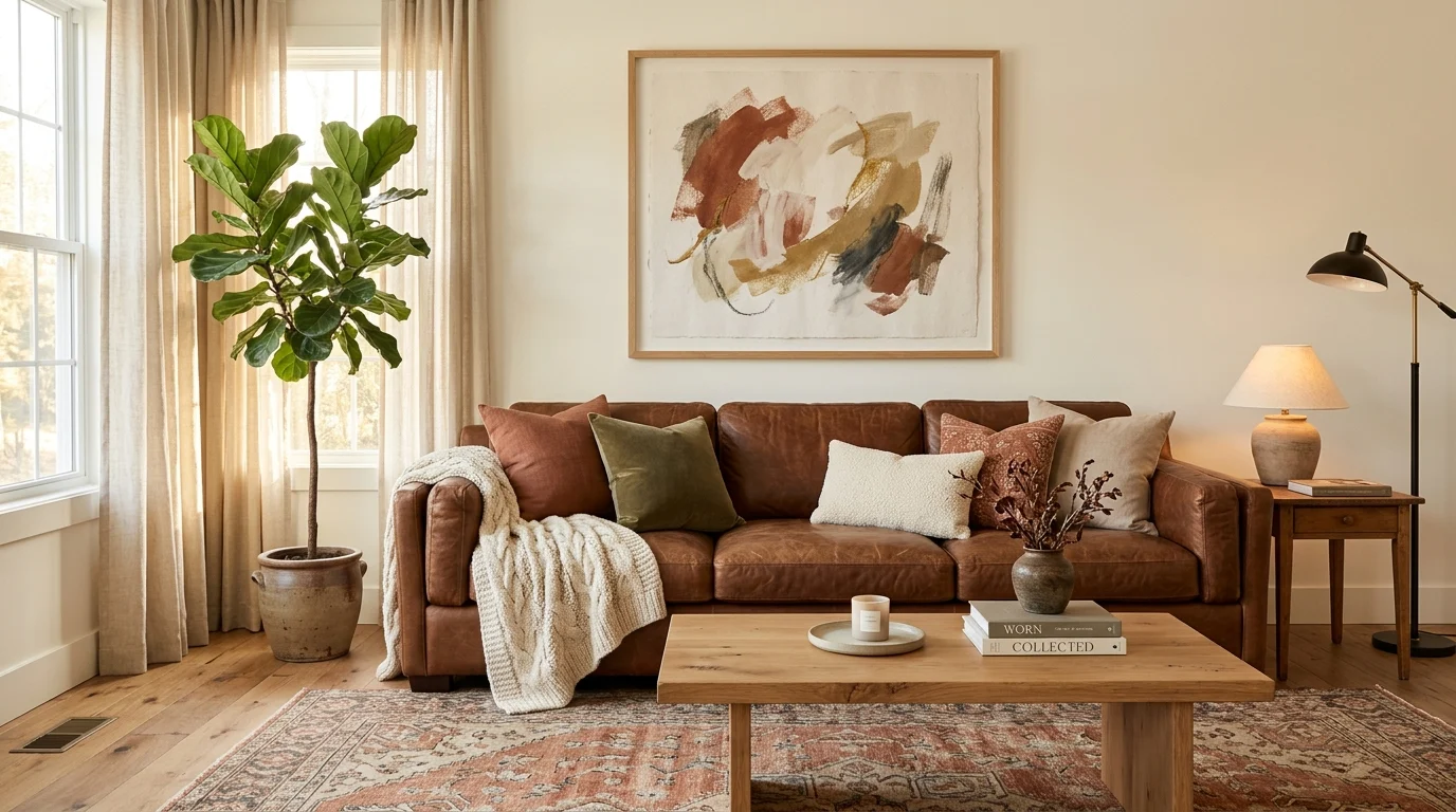 15 Curved Sofa Ideas That Soften Any Living Room