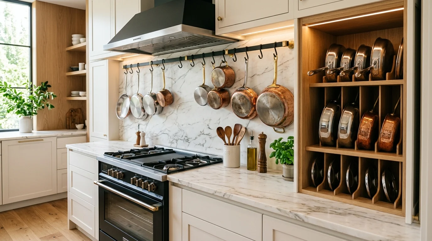 Pot and Pan Storage Ideas: 24 Creative Solutions for an Organized Kitchen