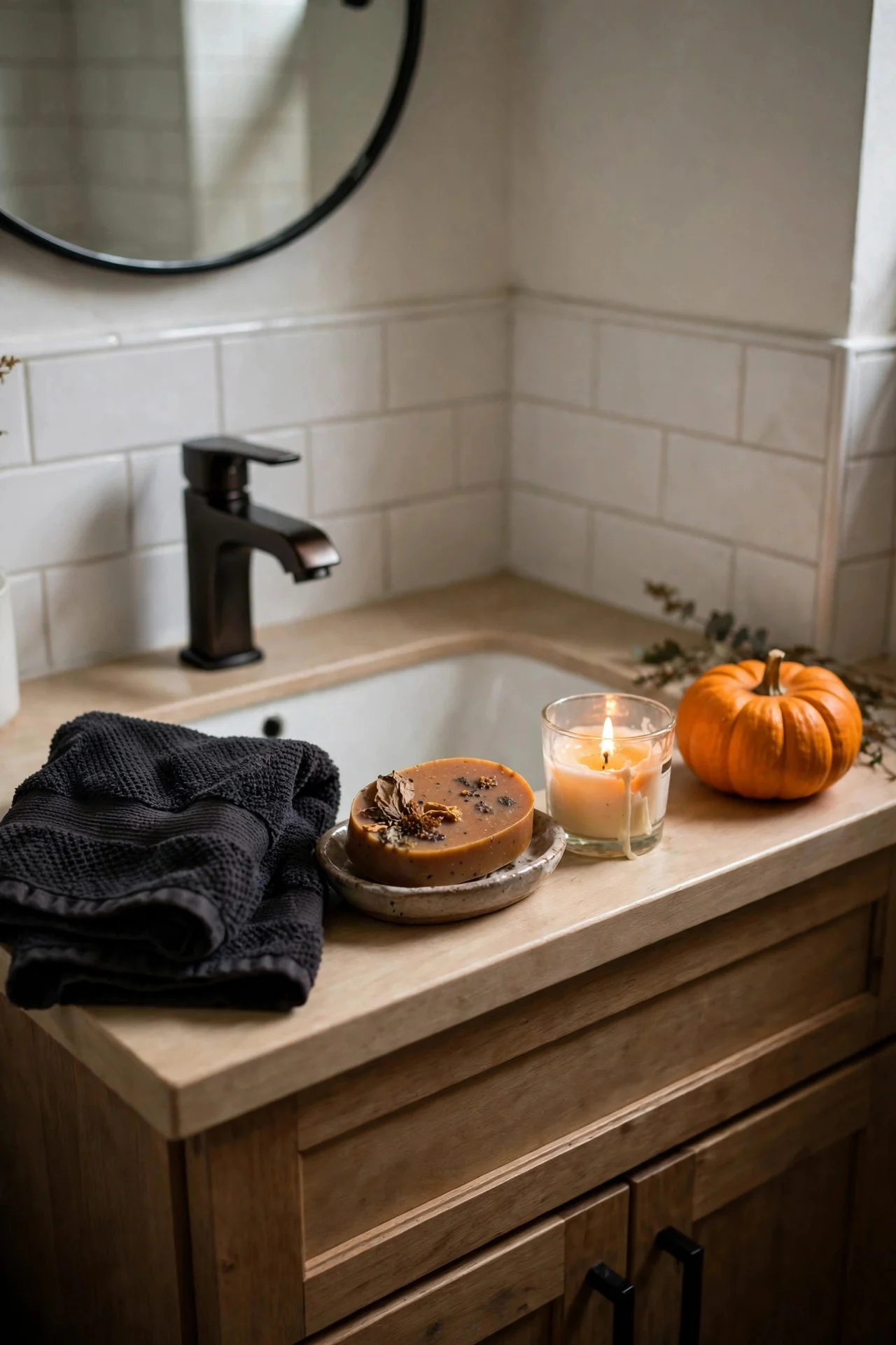 Five-minute Halloween bathroom refresh