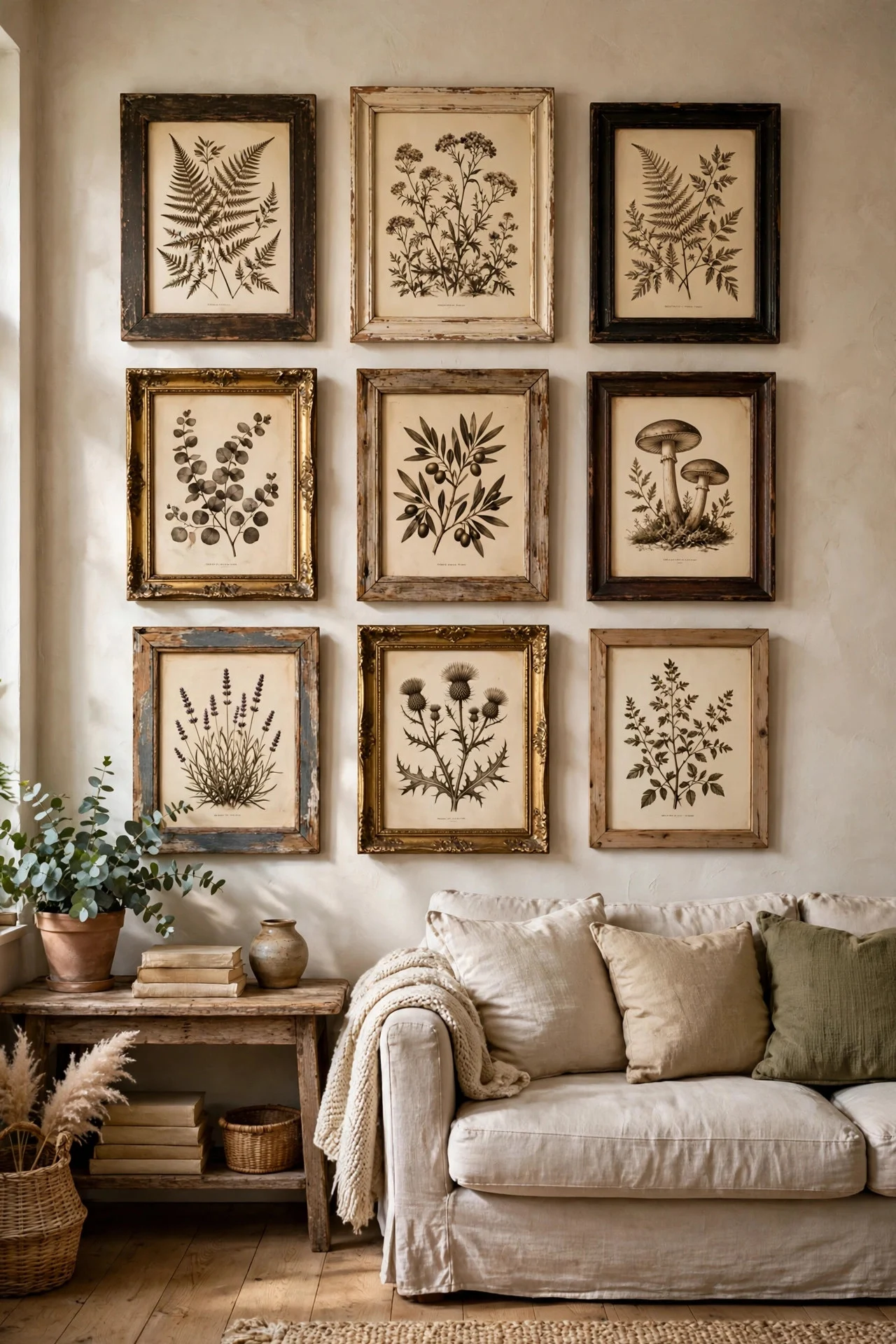 Free printable fall art in existing frames